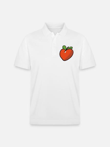 Peche_coeur - Stanley/Stella Unisex Organic Polo Shirt PREPSTER - white