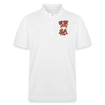 Oh For Sake Rotfuchs Canidae Caninae Fuchs Liebhaber Fuchs - Stanley/Stella Unisex Bio-Poloshirt PREPSTER - Weiß - Vorne - Roxy (174cm) & Andy (188cm)
