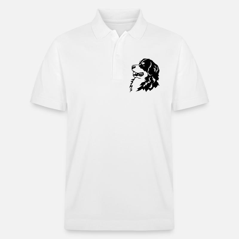 Tête de bouvier bernois - Polo PREPSTER bio Stanley/Stella Unisexe - blanc