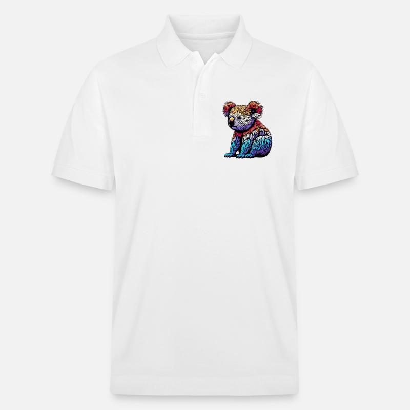 Koala - Stanley/Stella Unisex Bio-Poloshirt PREPSTER - Weiß