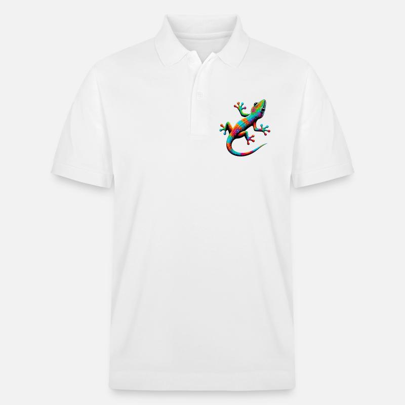 Gecko - Stanley/Stella Unisex Bio-Poloshirt PREPSTER - Weiß