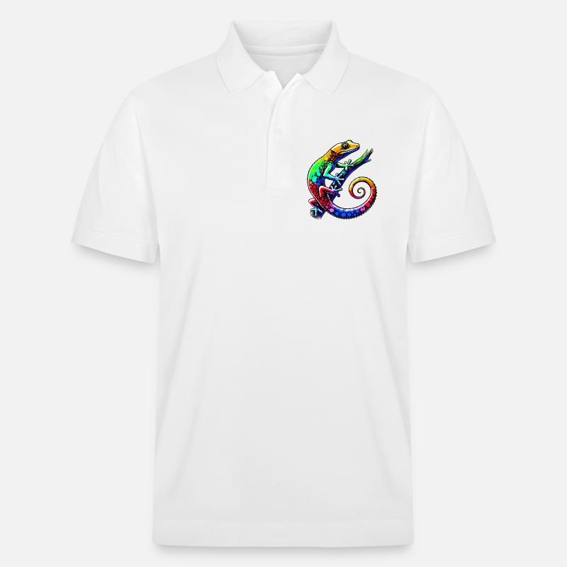 Gecko - Stanley/Stella Unisex Bio-Poloshirt PREPSTER - Weiß