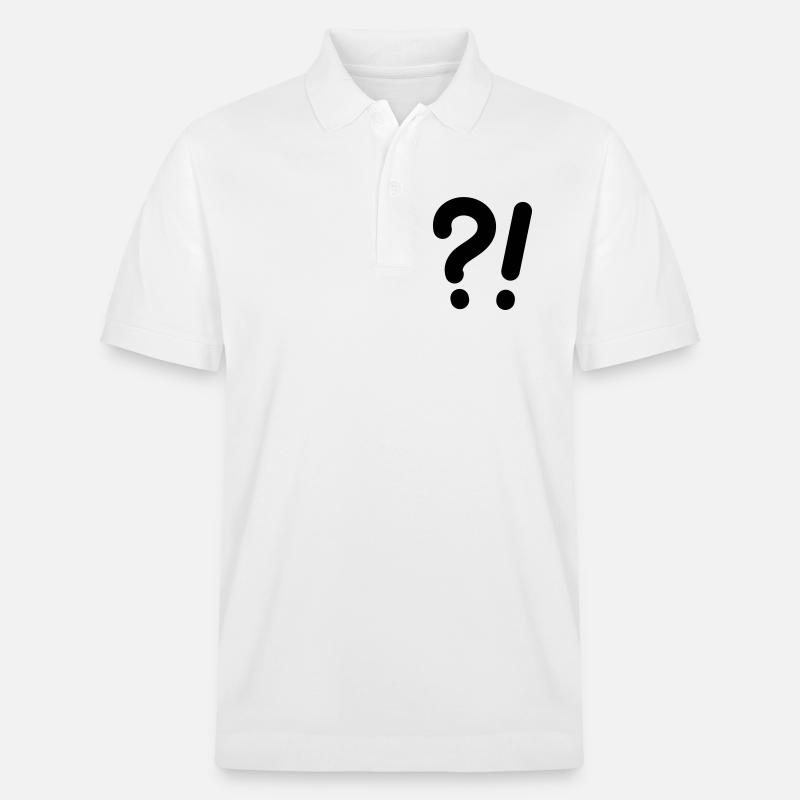 Points d’interrogation et points d’exclamation - Polo PREPSTER bio Stanley/Stella Unisexe - blanc
