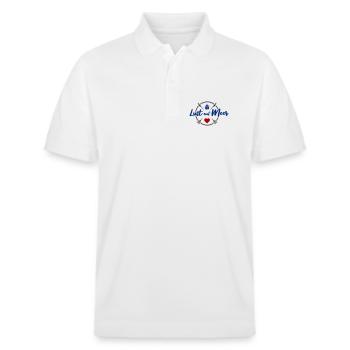 Lust auf Meer - Stanley/Stella Unisex Bio-Poloshirt PREPSTER - Weiß - Vorne - Roxy (174cm) & Andy (188cm)