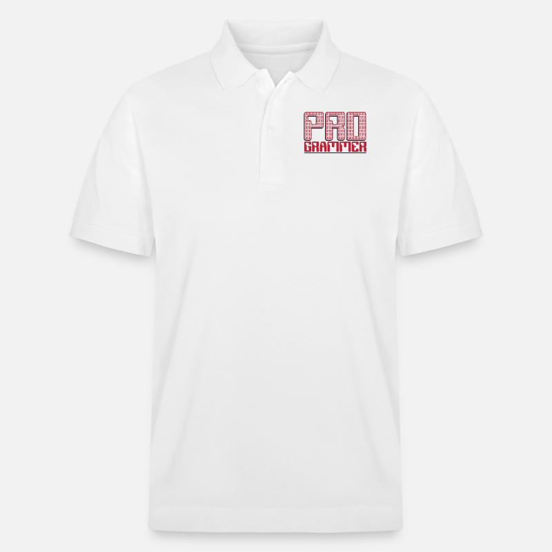 Programmeur Développeur logiciel Développeur Codeur - Polo PREPSTER bio Stanley/Stella Unisexe - blanc