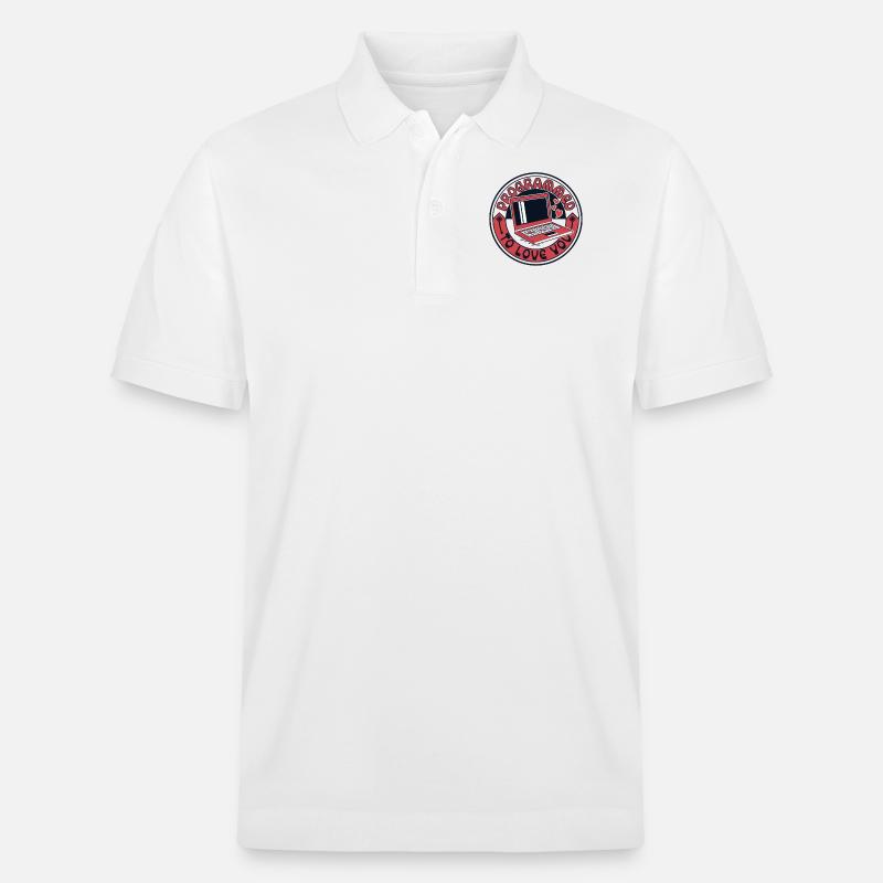 Programmé pour t’aimer Développeur Codeur - Polo PREPSTER bio Stanley/Stella Unisexe - blanc