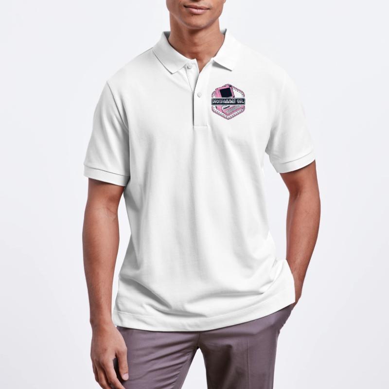 Programmer Girl Software Engineer Developer Stanley/Stella Unisex Organic Polo Shirt PREPSTER