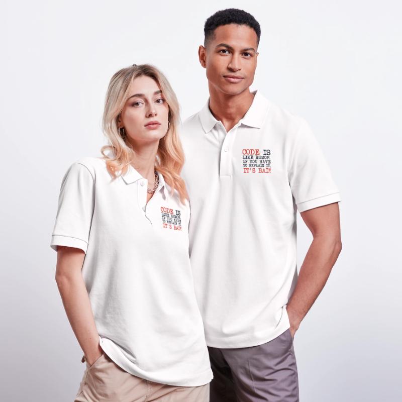 Code Explanation Developer Software Developer Stanley/Stella Unisex Organic Polo Shirt PREPSTER