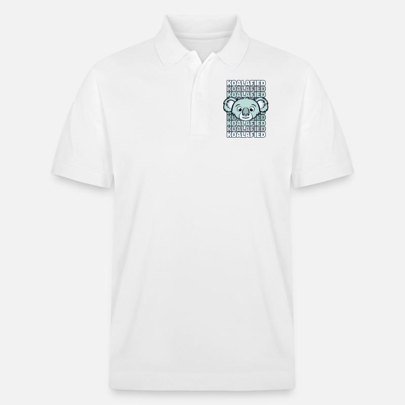 Koalafié Koalabear Eucalyptus Phascolarctos - Polo PREPSTER bio Stanley/Stella Unisexe - blanc