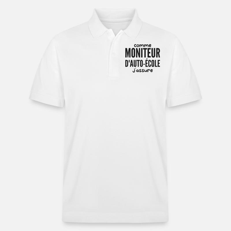 Fahrschul-Instruktor - Stanley/Stella Unisex Bio-Poloshirt PREPSTER - Weiß