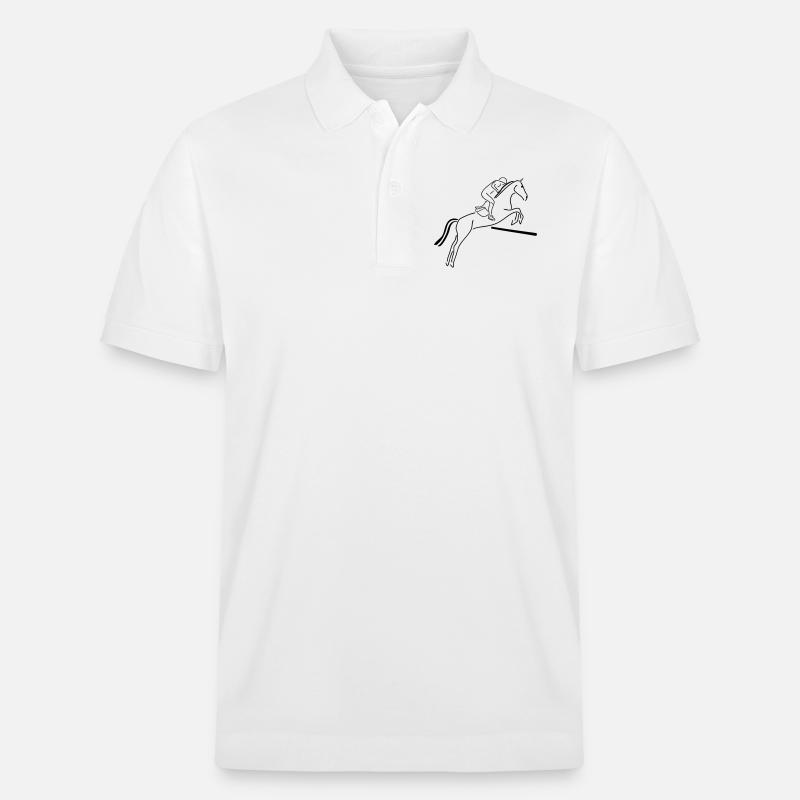 Aperçu du saut d’obstacles - Polo PREPSTER bio Stanley/Stella Unisexe - blanc