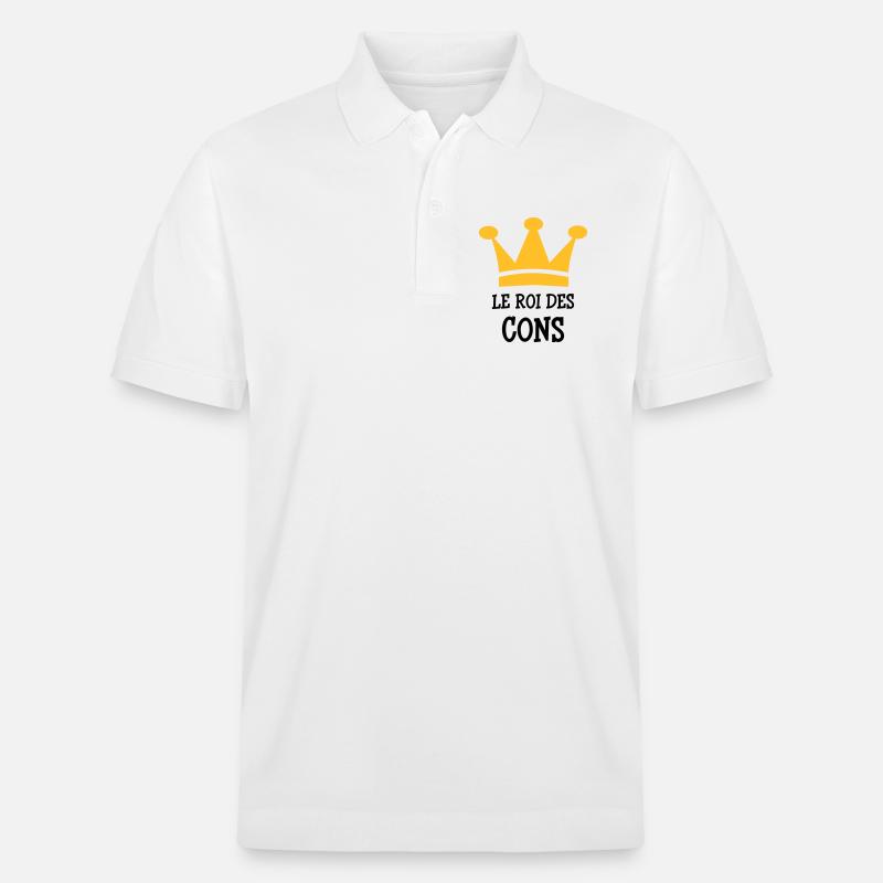 Der König von Cons - Stanley/Stella Unisex Bio-Poloshirt PREPSTER - Weiß