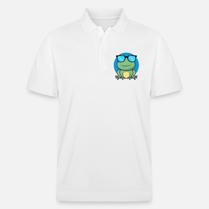 Cool Frog - Stanley/Stella Unisex Bio-Poloshirt PREPSTER - Weiß