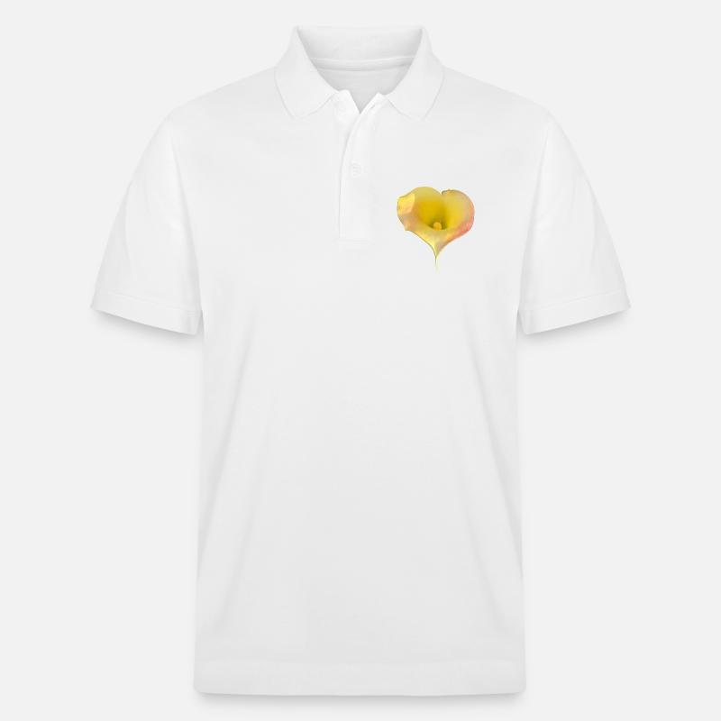 LYS CALLA JAUNE - Polo PREPSTER bio Stanley/Stella Unisexe - blanc