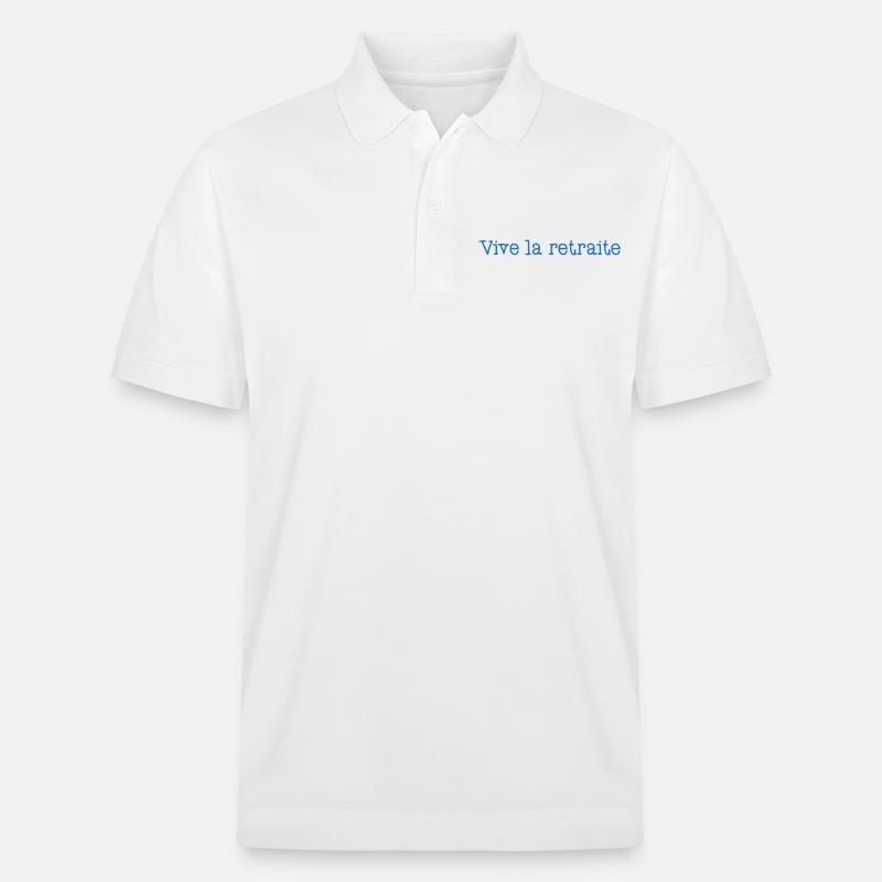 RETRAITE. RETRAITE. RETRAITEE. RETRAITE - Polo PREPSTER bio Stanley/Stella Unisexe - blanc