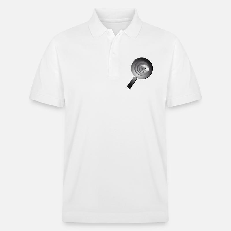 3D magnifying glass - Lupe - Stanley/Stella Unisex Bio-Poloshirt PREPSTER - Weiß