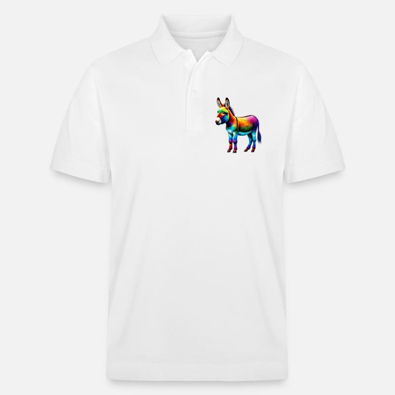 Esel-Maultier - Stanley/Stella Unisex Bio-Poloshirt PREPSTER - Weiß