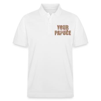 Don't Forget Your Papuče, Jugo Saying Shirt - Stanley/Stella Unisex Organic Polo Shirt PREPSTER - white - Front - Roxy (174cm) & Andy (188cm)