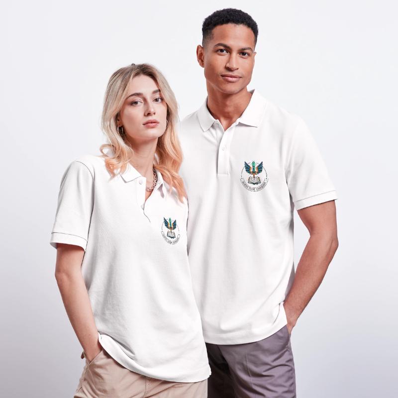 Quest. Code. Conquer Emblem Stanley/Stella Unisex Organic Polo Shirt PREPSTER