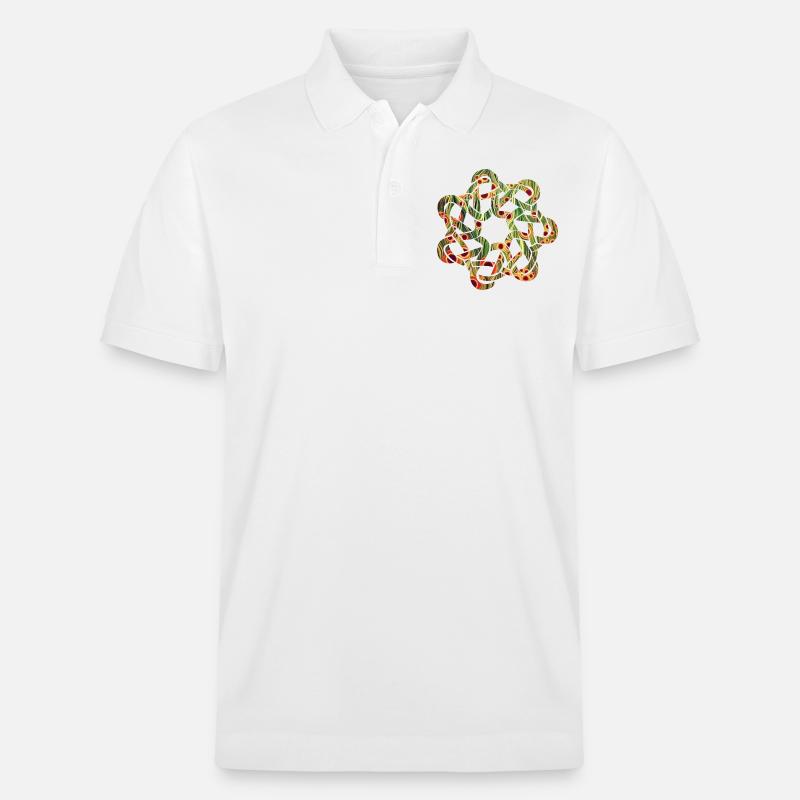 Nœud celtique 9 E 110 - Polo PREPSTER bio Stanley/Stella Unisexe - blanc