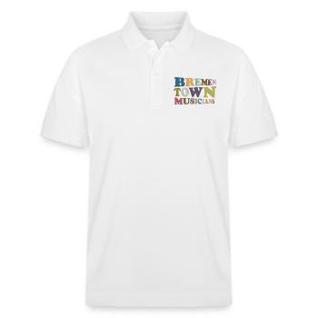 Bremer Town Musicians – Legendary & Timeless! - Stanley/Stella Unisex Bio-Poloshirt PREPSTER - Weiß - Vorne - Roxy (174cm) & Andy (188cm)