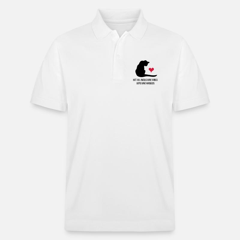 Katze - Stanley/Stella Unisex Bio-Poloshirt PREPSTER - Weiß