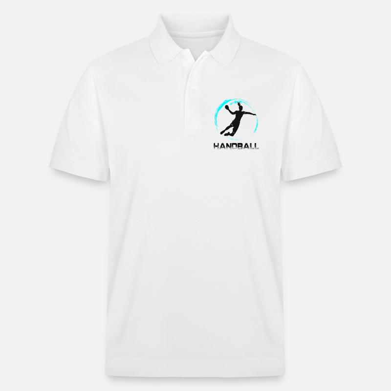Handball - Stanley/Stella Unisex Bio-Poloshirt PREPSTER - Weiß