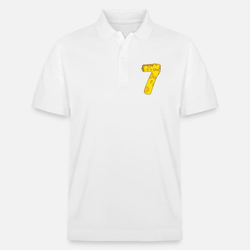 Numéro 7 Digit Cheese - Polo PREPSTER bio Stanley/Stella Unisexe - blanc