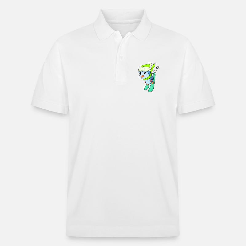 Penguin Ski Ski d’hiver - Polo PREPSTER bio Stanley/Stella Unisexe - blanc