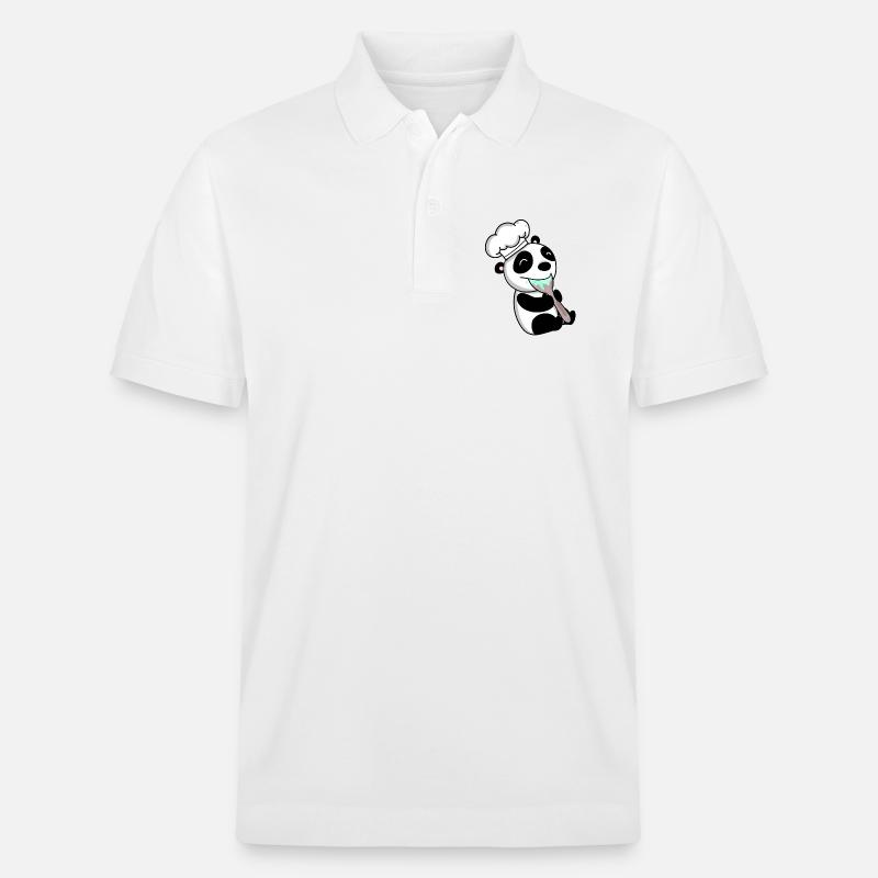 Panda Chef Mignon - Polo PREPSTER bio Stanley/Stella Unisexe - blanc