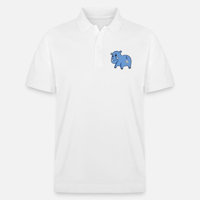 Nilpferd Arsch - Nilpferd Hintern - Stanley/Stella Unisex Bio-Poloshirt PREPSTER - Weiß