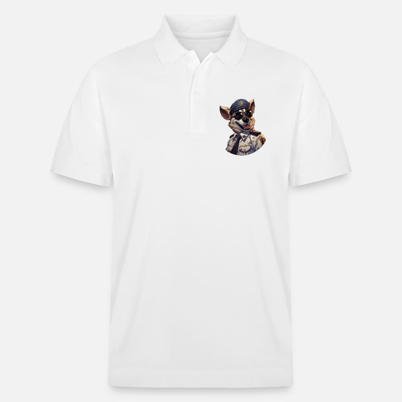 Polizei Hyäne - Stanley/Stella Unisex Bio-Poloshirt PREPSTER - Weiß