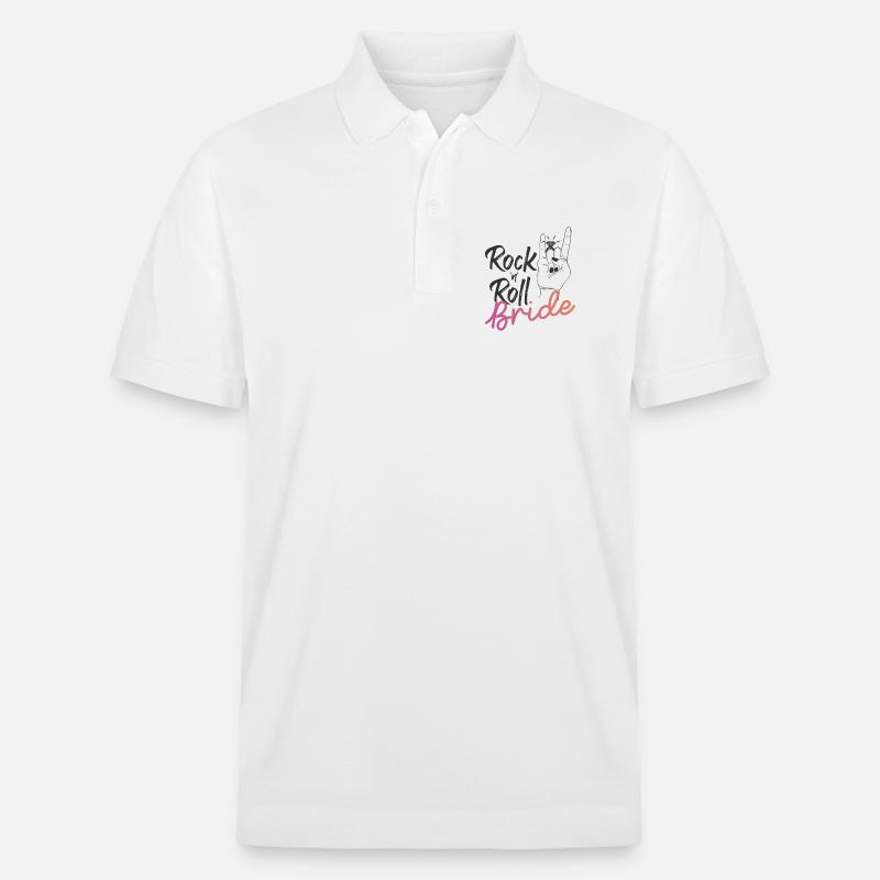 Rock 'n' Roll Bride - Stanley/Stella Unisex Bio-Poloshirt PREPSTER - Weiß