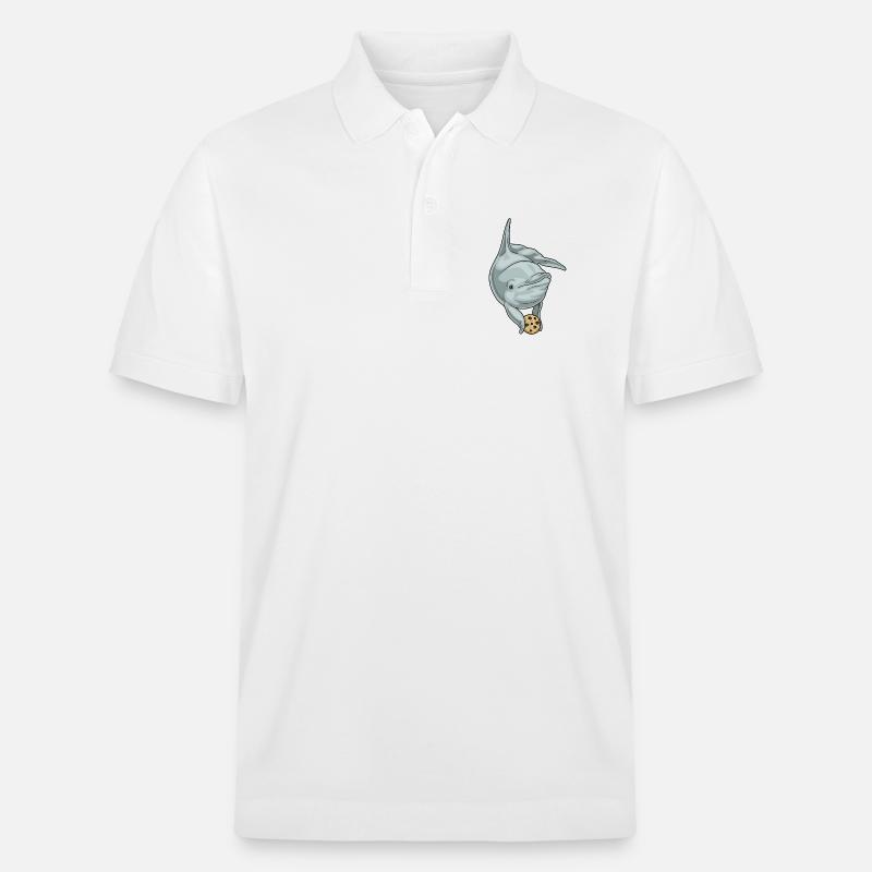 Biscuit dauphin - Polo PREPSTER bio Stanley/Stella Unisexe - blanc