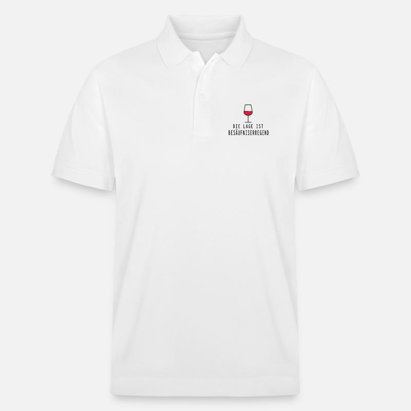 Lage besäufniserregend - Stanley/Stella Unisex Bio-Poloshirt PREPSTER - Weiß