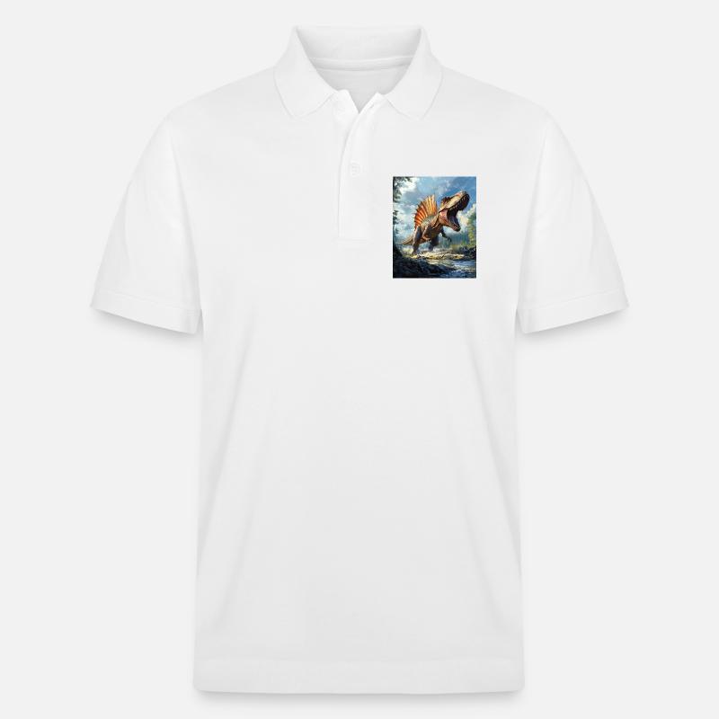 Spinosaure - Polo PREPSTER bio Stanley/Stella Unisexe - blanc