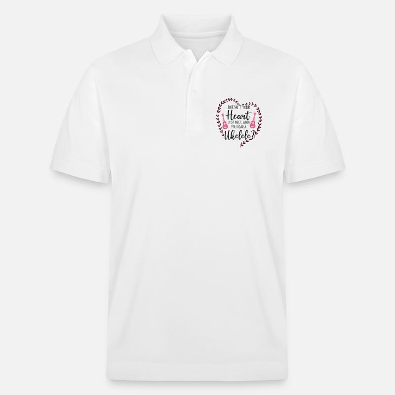 Hawaiian Ukulele Uke Doesn't Your - Stanley/Stella Unisex Bio-Poloshirt PREPSTER - Weiß