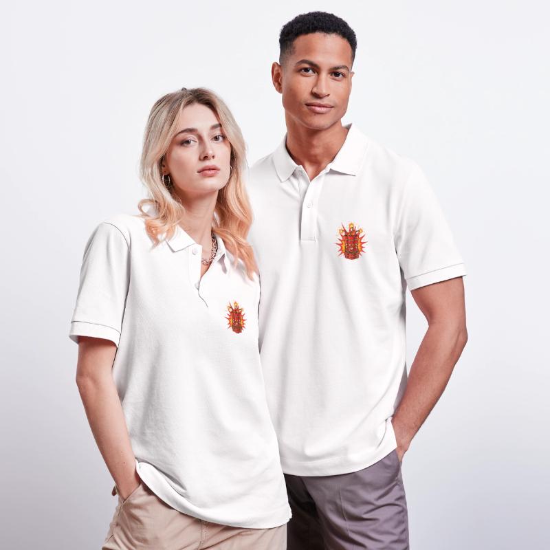Exploding Dynamite Art Stanley/Stella Unisex Organic Polo Shirt PREPSTER