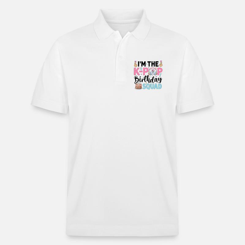 I'm The K-Pop Birthday Squad - Stanley/Stella Unisex Bio-Poloshirt PREPSTER - Weiß