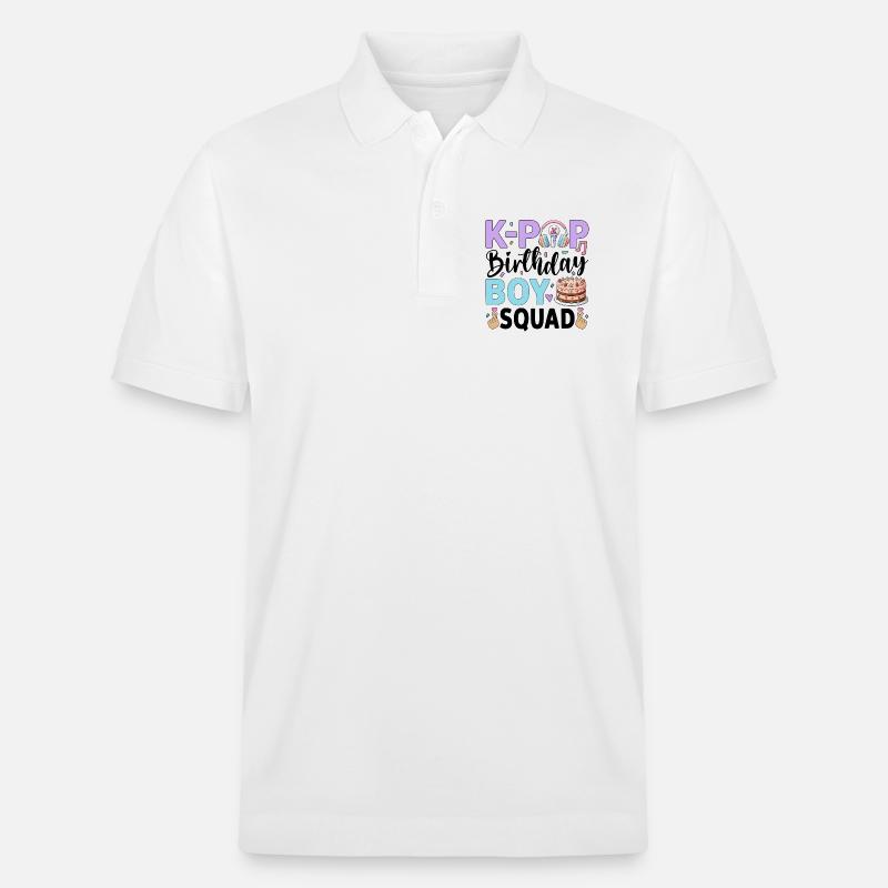 K-Pop Birthday Boy Squad - Stanley/Stella Unisex Bio-Poloshirt PREPSTER - Weiß