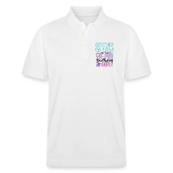 Beau-frère de la fille d’anniversaire de la K-Pop - Polo PREPSTER bio Stanley/Stella Unisexe - blanc - Devant - Roxy (174cm) & Andy (188cm)