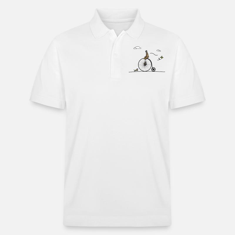 Vélo ancien - Polo PREPSTER bio Stanley/Stella Unisexe - blanc