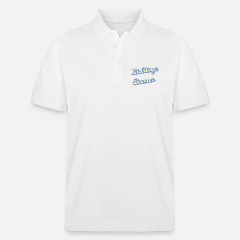 Script rétro préféré des baby-boomers - Polo PREPSTER bio Stanley/Stella Unisexe - blanc
