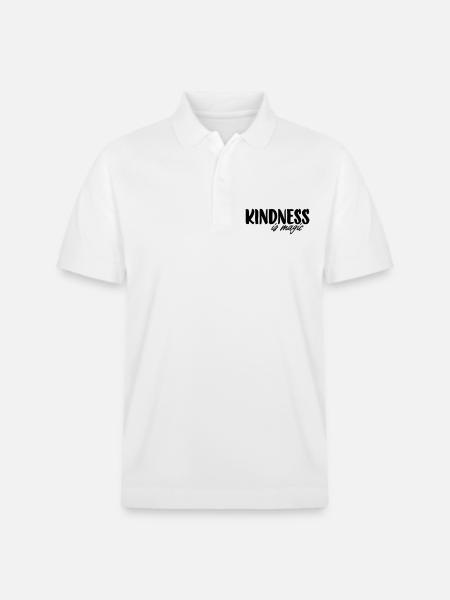 Kindness is magic - Stanley/Stella Unisex Organic Polo Shirt PREPSTER - white