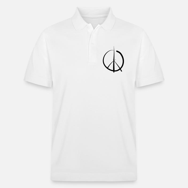Peace - Stanley/Stella Unisex Bio-Poloshirt PREPSTER - Weiß