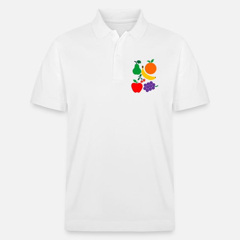 Obst - Stanley/Stella Unisex Bio-Poloshirt PREPSTER - Weiß
