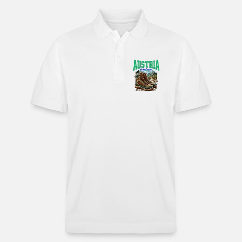L’Autriche refroidit Wander Design - Österreich - Polo PREPSTER bio Stanley/Stella Unisexe - blanc