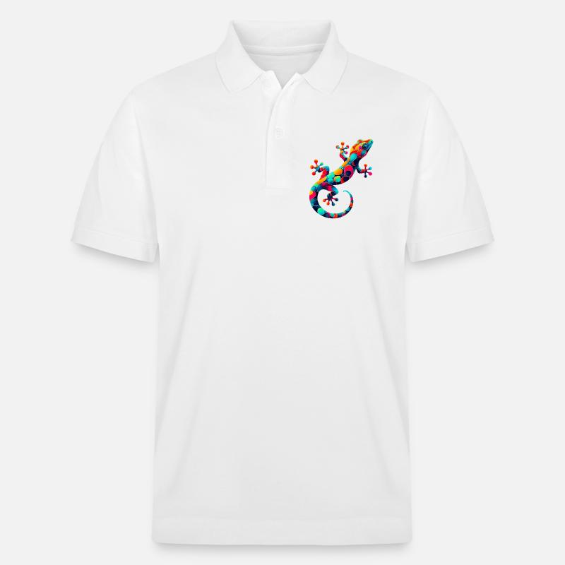 Gecko - Stanley/Stella Unisex Bio-Poloshirt PREPSTER - Weiß