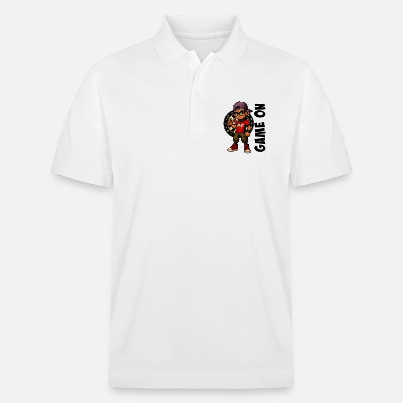 Fléchettes, fléchettes, joueur de fléchettes - Polo PREPSTER bio Stanley/Stella Unisexe - blanc