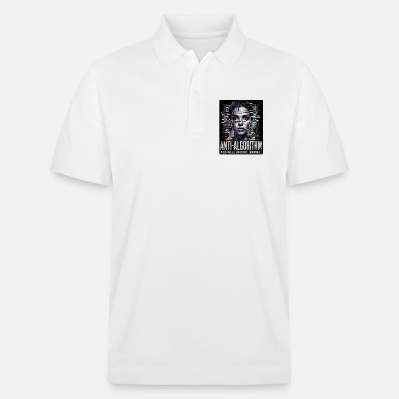 Anti Algorithme - Polo PREPSTER bio Stanley/Stella Unisexe - blanc
